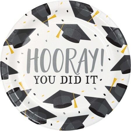 Hooray You Did It Graduation Dessert Plates, 8 ct
